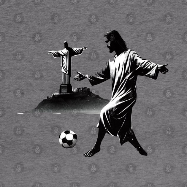 Copa Jesus Minimalist Soccer by BlackWork